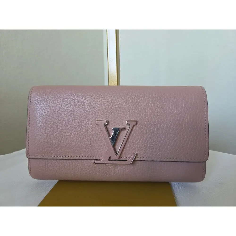 Louis Vuitton Pink Capucines Long Wallet Rose Poudre Taurillon Leather LV - Picture 2 of 15